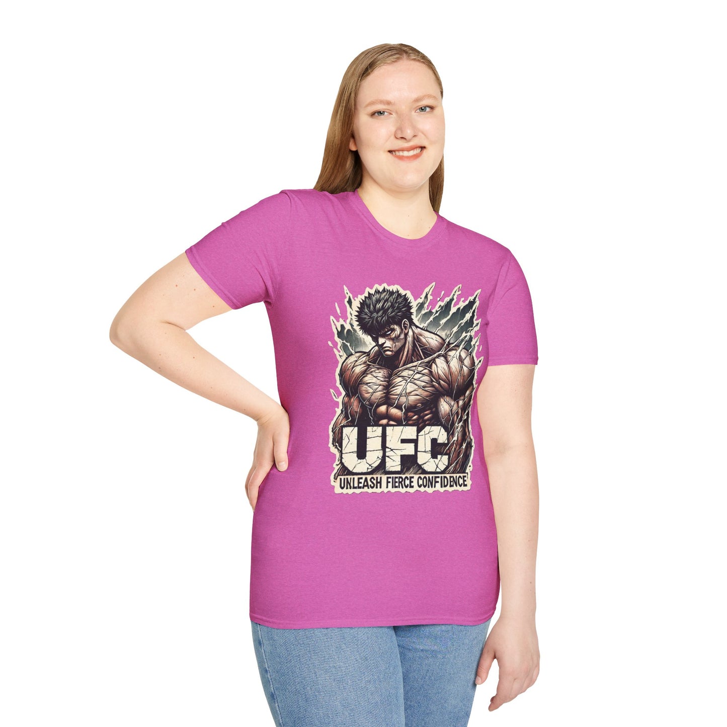 UFC T Shirt | Unleash Fierce Confidence | Motivational UFC Tee with Baki Anime Influence