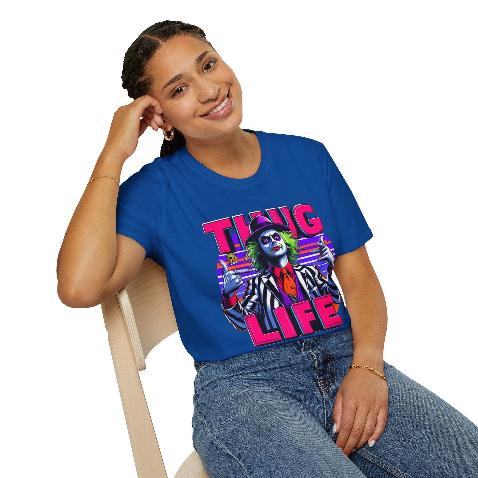 Beetlejuice - Beetlejuice Shirt | Thug Life Graphic Shirt | Funny Halloween Beetlejuice Tee - premium material. limited stock. Order yours now and stand out with this exclusive piece!