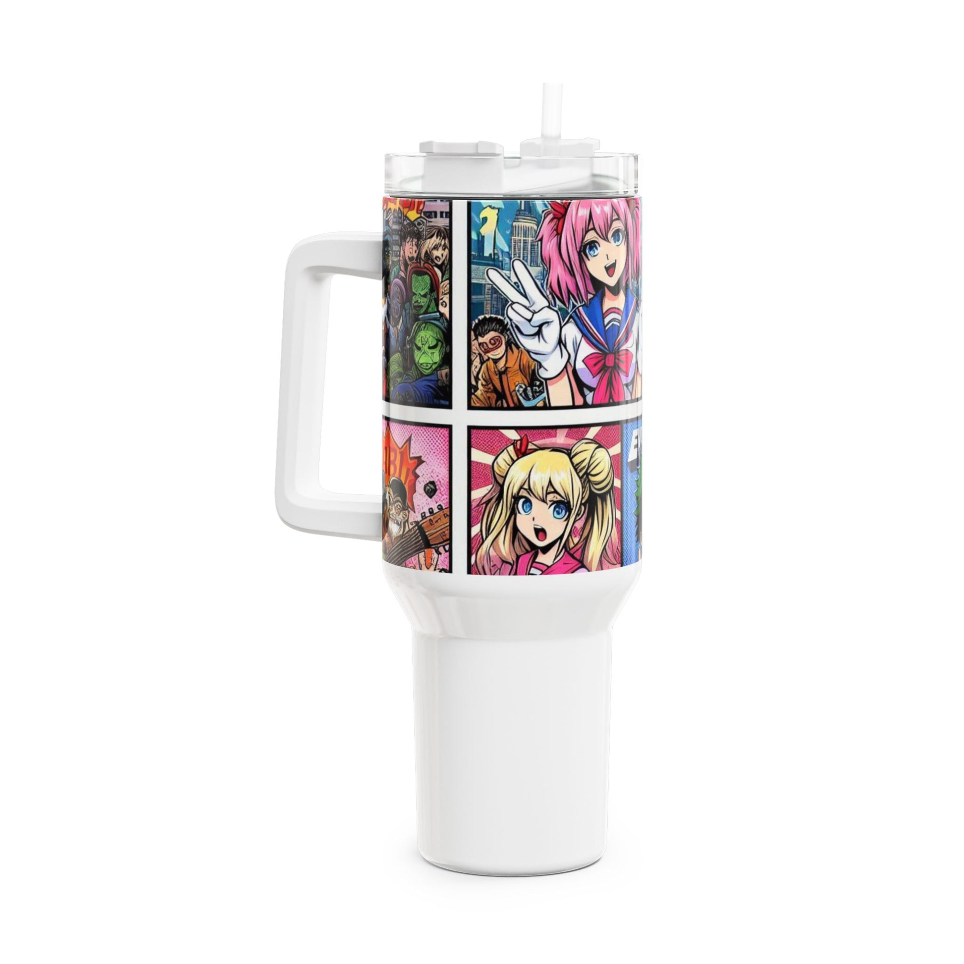 cup - Stanley cup | Anime and Comics Themed Drinkware | Colorful Geek Tumbler - custom-made. limited stock. Order yours now and stand out with this exclusive piece!