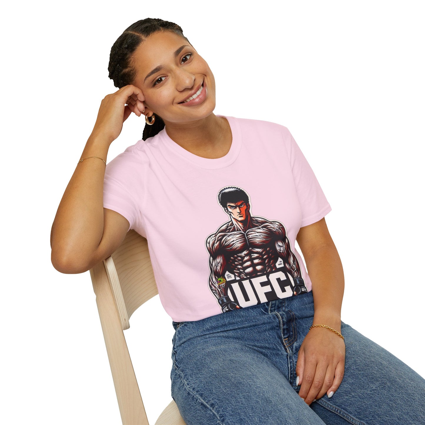 UFC T Shirt | Unleash Fierce Confidence | UFC Tee with Baki Anime Inspiration for Athletes