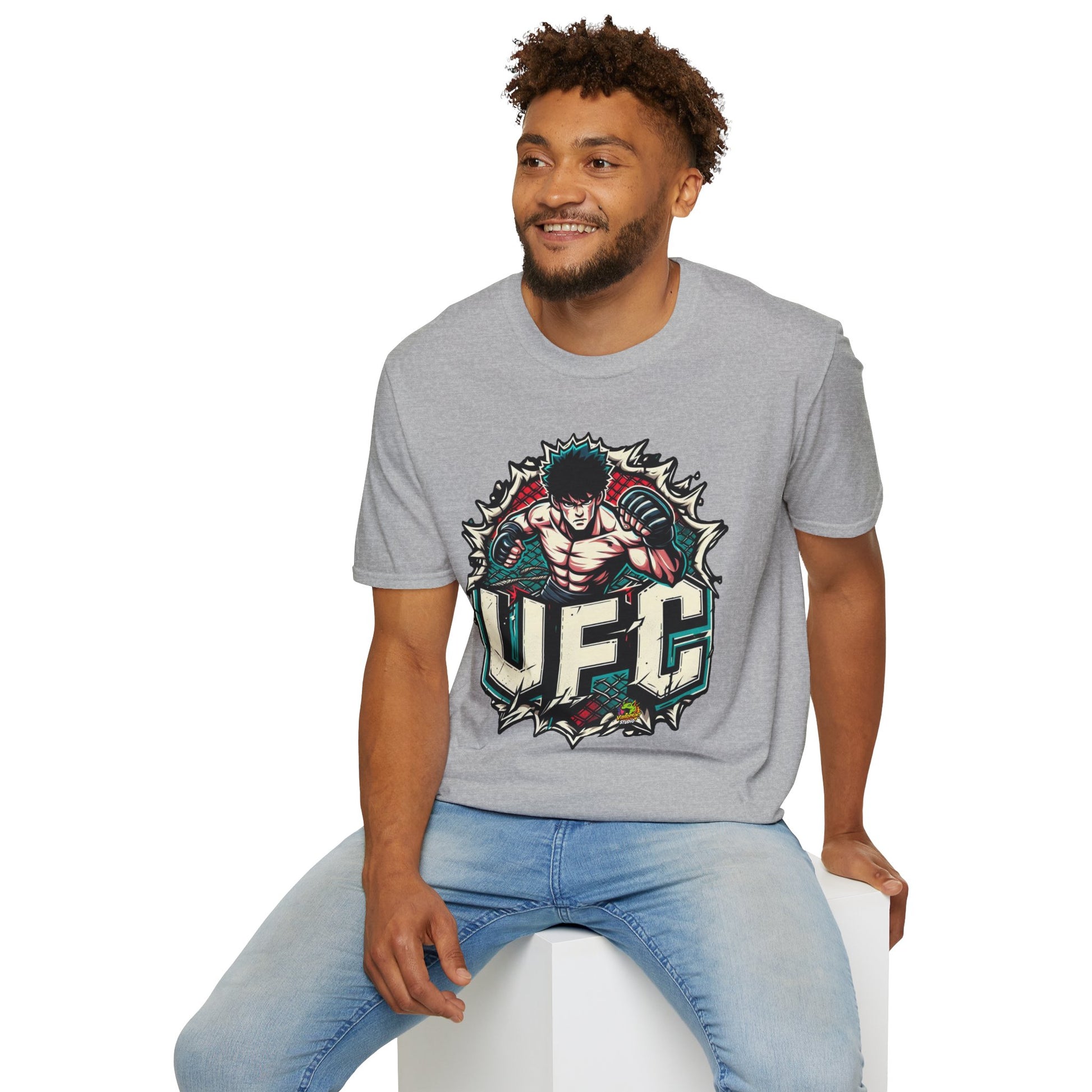 Halloween graphic tee - UFC T Shirt | Motivational UFC Tee Shirts | Unleash Fierce Confidence for Gym - trending style. perfect Halloween gift for fans of horror culture. Order yours now and stand out with this exclusive piece!