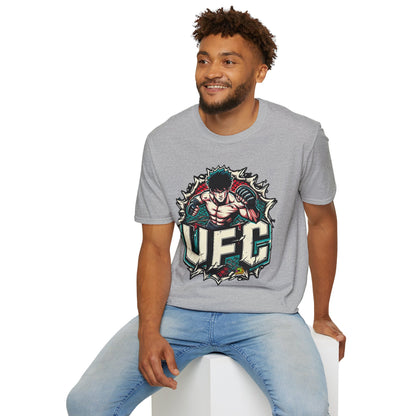 Halloween graphic tee - UFC T Shirt | Motivational UFC Tee Shirts | Unleash Fierce Confidence for Gym - trending style. perfect Halloween gift for fans of horror culture. Order yours now and stand out with this exclusive piece!