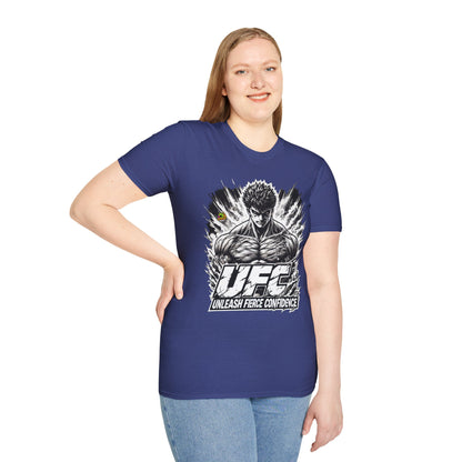 UFC T Shirt | Unleash Fierce Confidence | UFC Tee with Baki Anime T Shirt Motivation