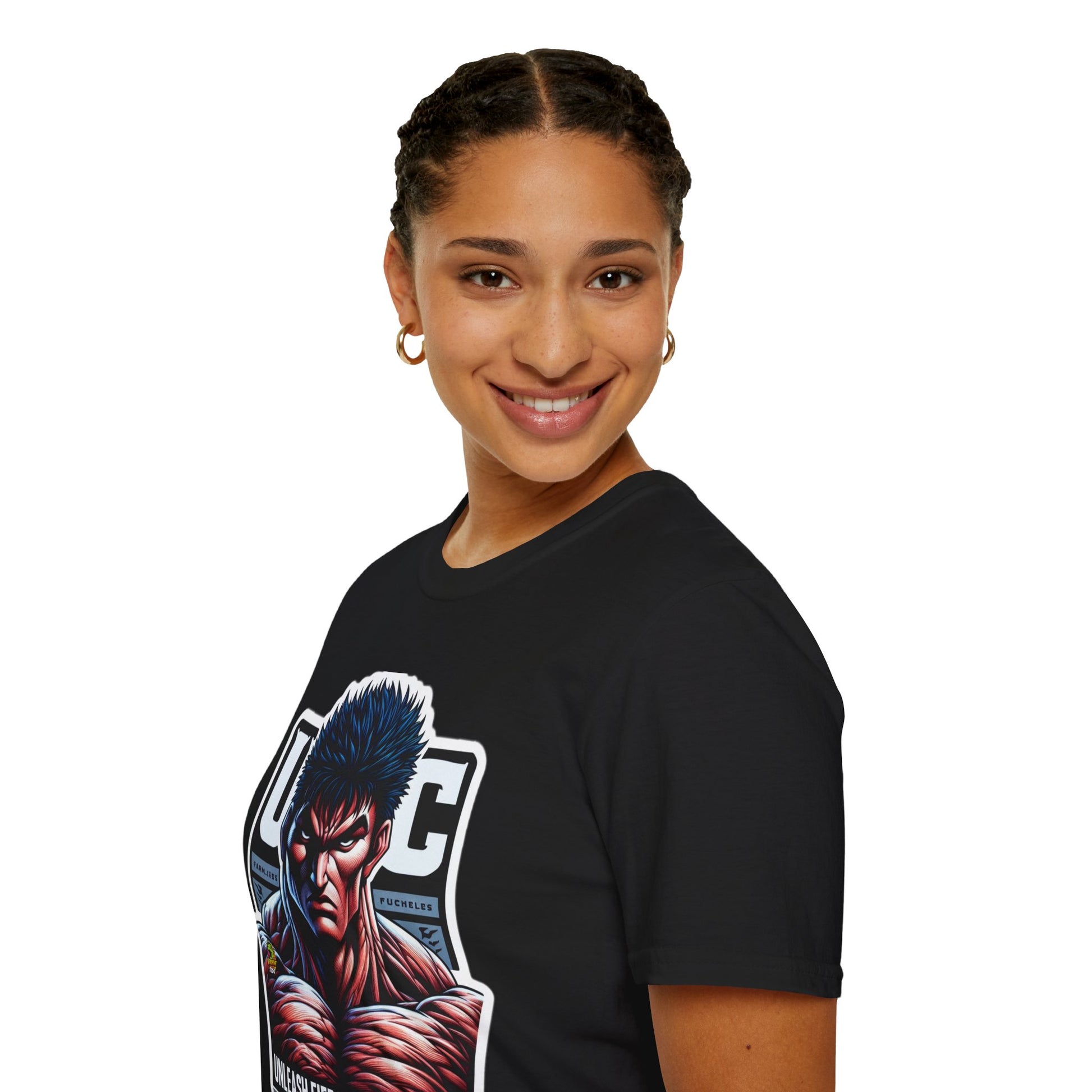 Strength - UFC T Shirt | Unleash Fierce Confidence | UFC Tee with Baki Anime Strength - custom-made. perfect gift idea. Order yours now and stand out with this exclusive piece!