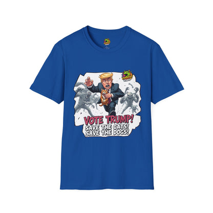 They're Eating the Dogs Shirt | Funny Election Graphic Tee | Trump Political T-Shirt - High Quality Image