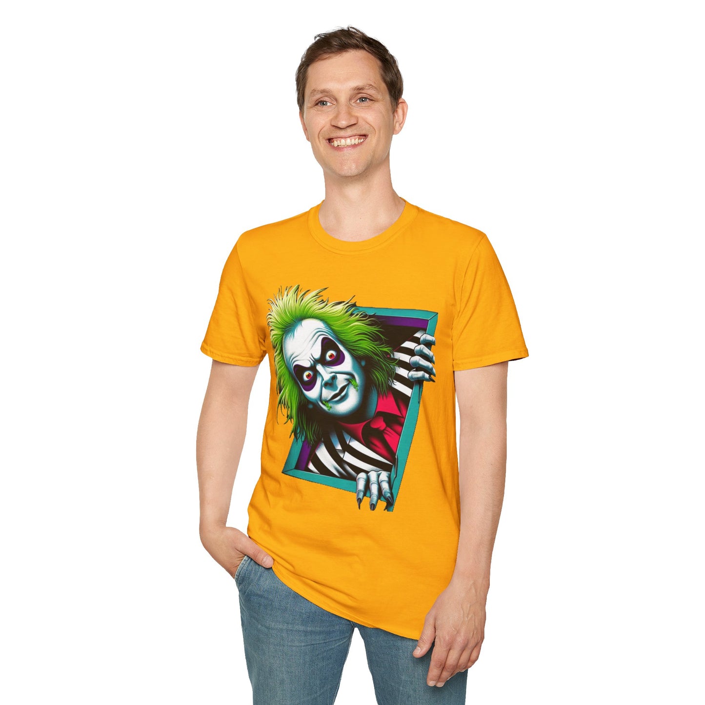 Tee - Beetlejuice Shirt | Creepy Beetlejuice Tee | Halloween Beetlejuice Tee | Beetlejuice Gift Idea - premium material. perfect gift idea. Order yours now and stand out with this exclusive piece!