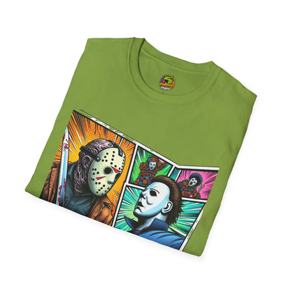 product - Jason Voorhees & Michael Myers Shirt | Funny Vintage Halloween Tee - premium material. limited stock. Order yours now and stand out with this exclusive piece!