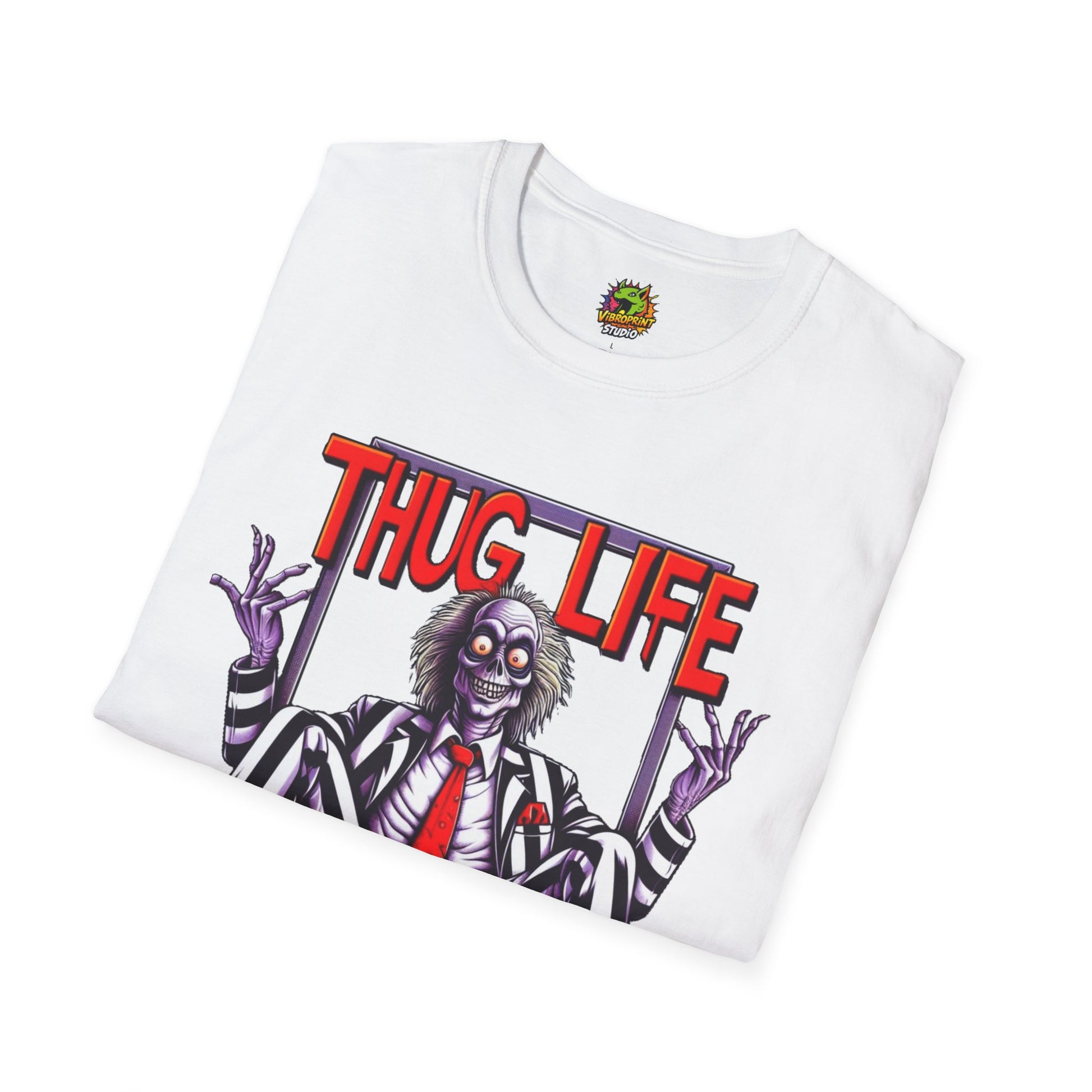 high-quality - Beetlejuice Shirt | Funny Thug Life Graphic T-Shirt | Halloween Beetlejuice Tee - premium material. limited stock. Order yours now and stand out with this exclusive piece!