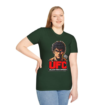 UFC T Shirt | Unleash Fierce Confidence | Motivational UFC Tee with Baki Anime Elements