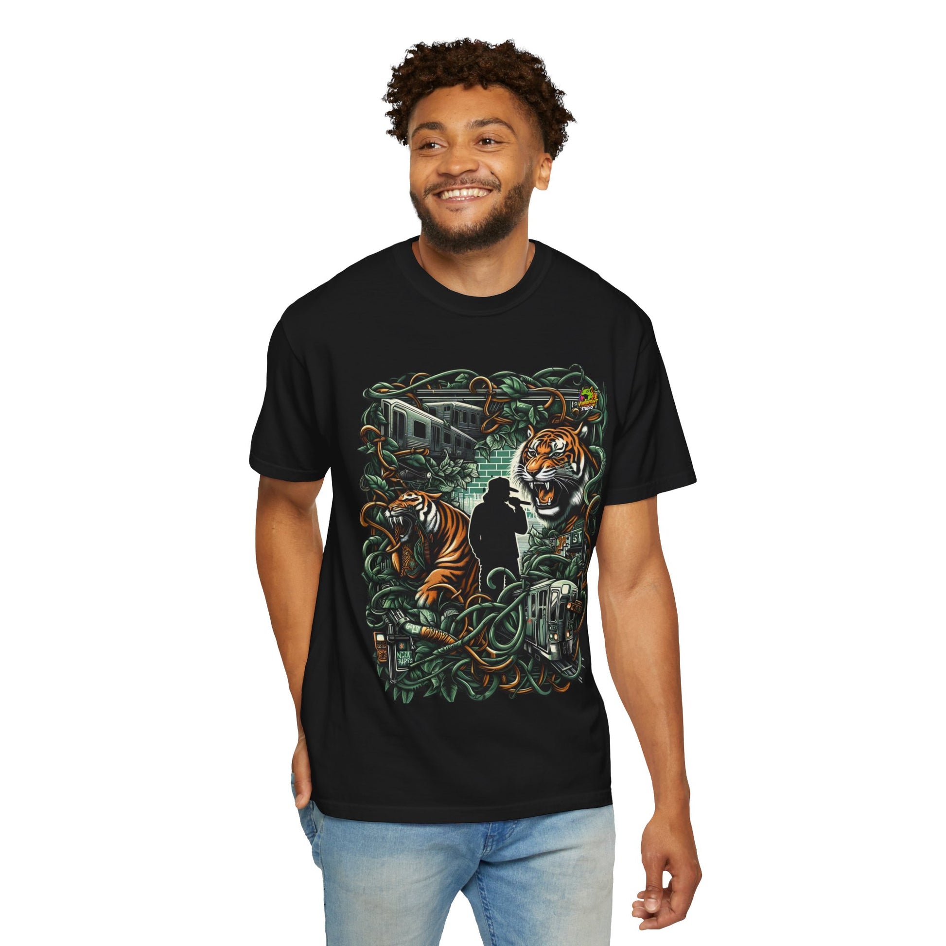 Merch - Jungle in the City Rapper Merch | Urban Jungle Hip-Hop T-Shirt Design - premium material. perfect gift idea. Order yours now and stand out with this exclusive piece!