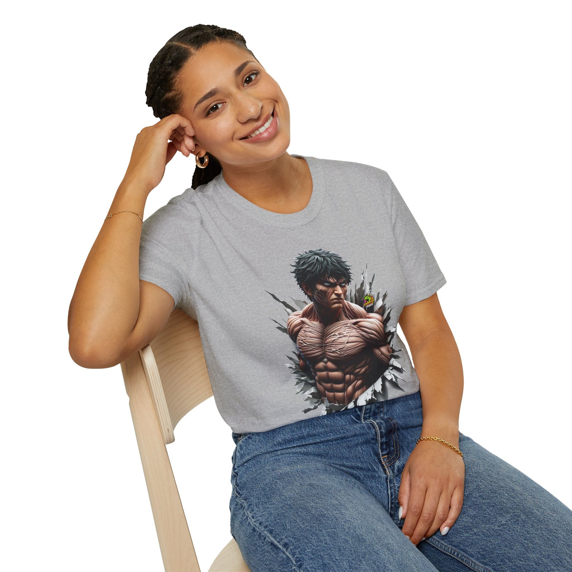 Tee - UFC T Shirt | Unleash Fierce Confidence | Motivational UFC Tee with Baki Anime Influence for Gym Lovers - custom-made. perfect gift idea. Order yours now and stand out with this exclusive piece!