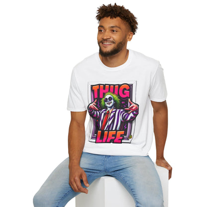 high-quality - Beetlejuice Shirt | Spooky Thug Life Tee | Beetlejuice Graphic T-Shirt for Halloween - premium material. limited stock. Order yours now and stand out with this exclusive piece!