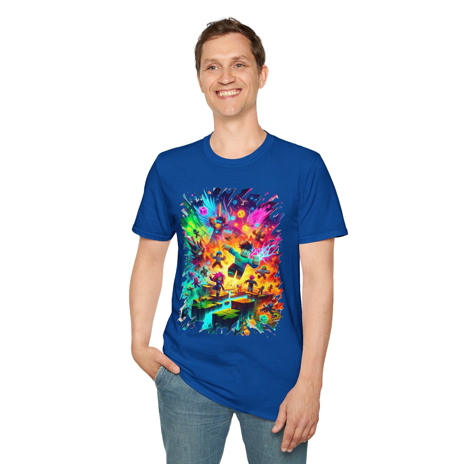 product - Roblox Player T-Shirt for Kids | Roblox Clothing for Boys & Girls | Cool Roblox Graphic Tee | Roblox Merch Gift - premium material. limited stock. Order yours now and stand out with this exclusive piece!