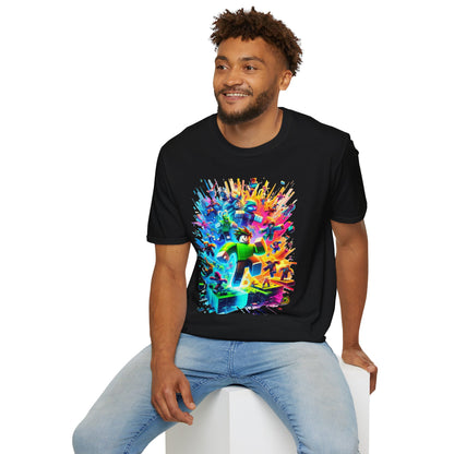 product - Cool Roblox Gamer Tee for Boys & Girls | Roblox Adventure Shirt | Roblox Graphic T-Shirt | Fun Gift for Roblox Lovers - custom-made. perfect gift idea. Order yours now and stand out with this exclusive piece!