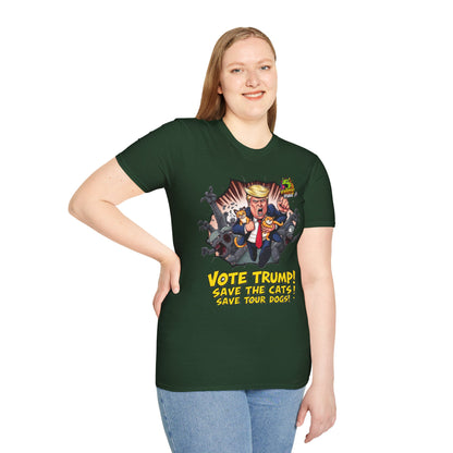 They're Eating the Dogs Tee | Trump Election Satire Shirt | Funny Political Graphic Tee