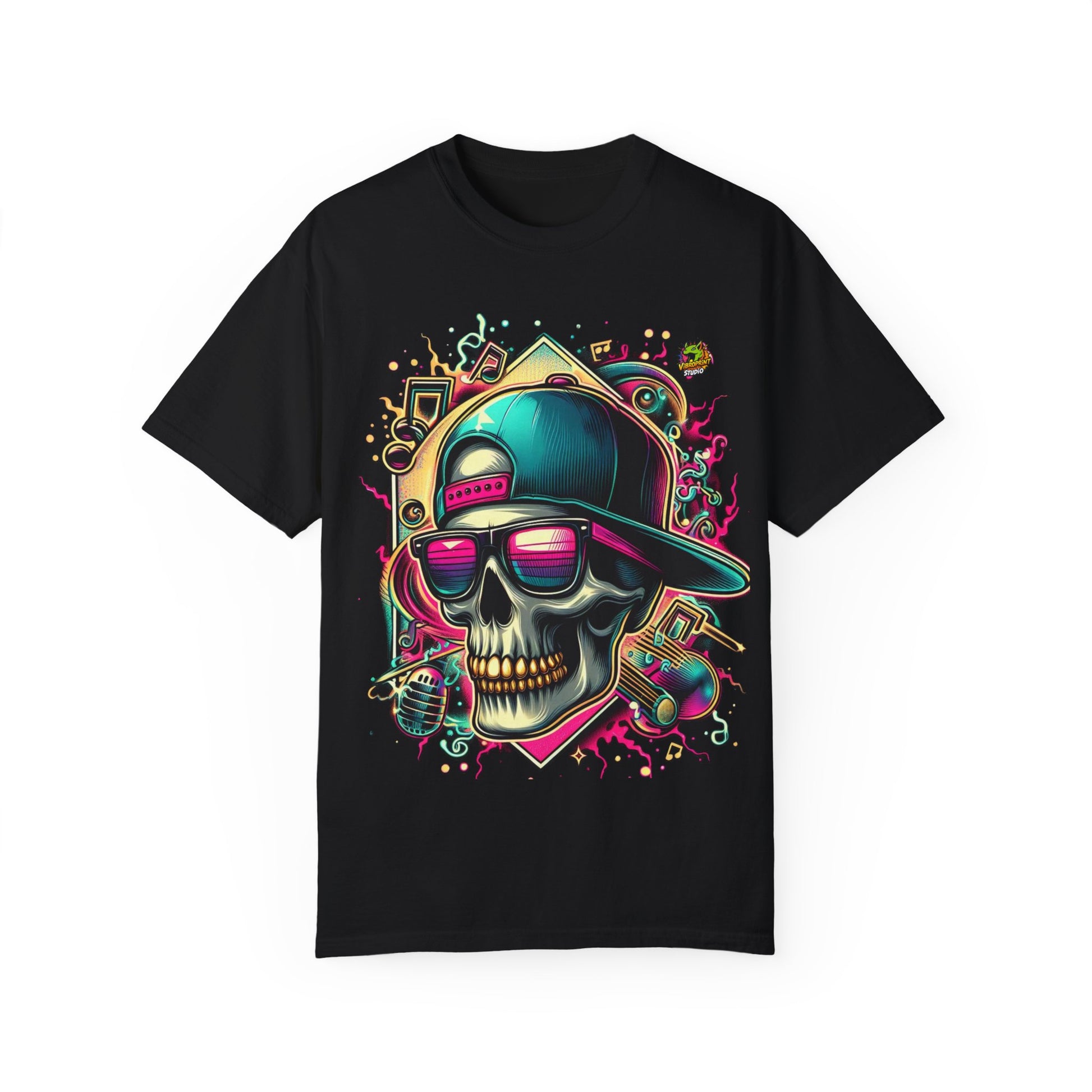 Bold Graffiti Explosion Rapper Merch | Vibrant Street Art T-Shirt Design - High Quality Image