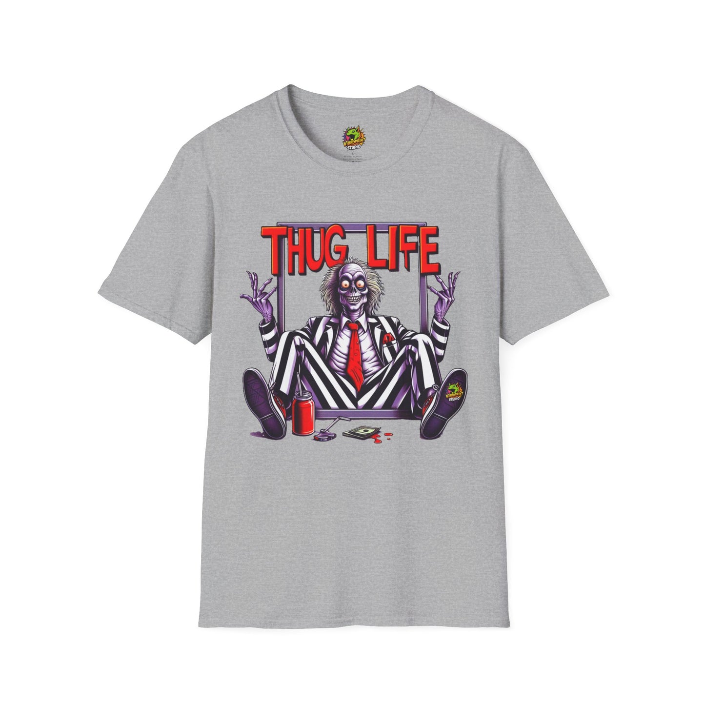 Thug - Beetlejuice Shirt | Funny Thug Life Graphic T-Shirt | Halloween Beetlejuice Tee - custom-made. limited stock. Order yours now and stand out with this exclusive piece!