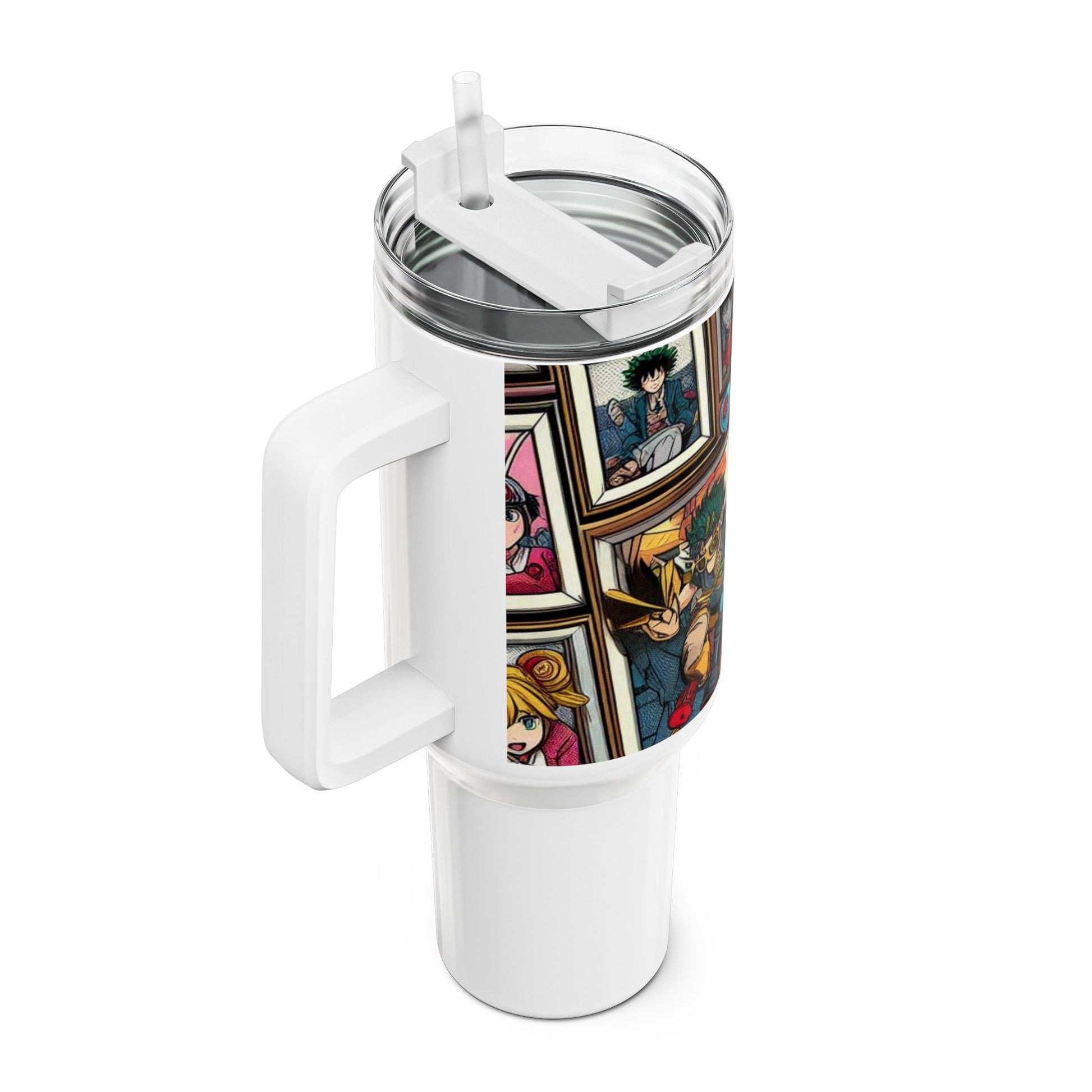 Geek - Stanley cup | Geek Themed Drinkware for Anime and Cartoon Fans | Colorful Tumbler - premium material. limited stock. Order yours now and stand out with this exclusive piece!