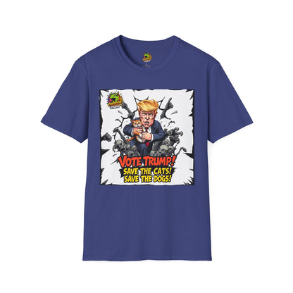 Eating - They're Eating the Dogs Tee | Trump Election Satire T-Shirt | Funny Meme Graphic Tee - premium material. limited stock. Order yours now and stand out with this exclusive piece!