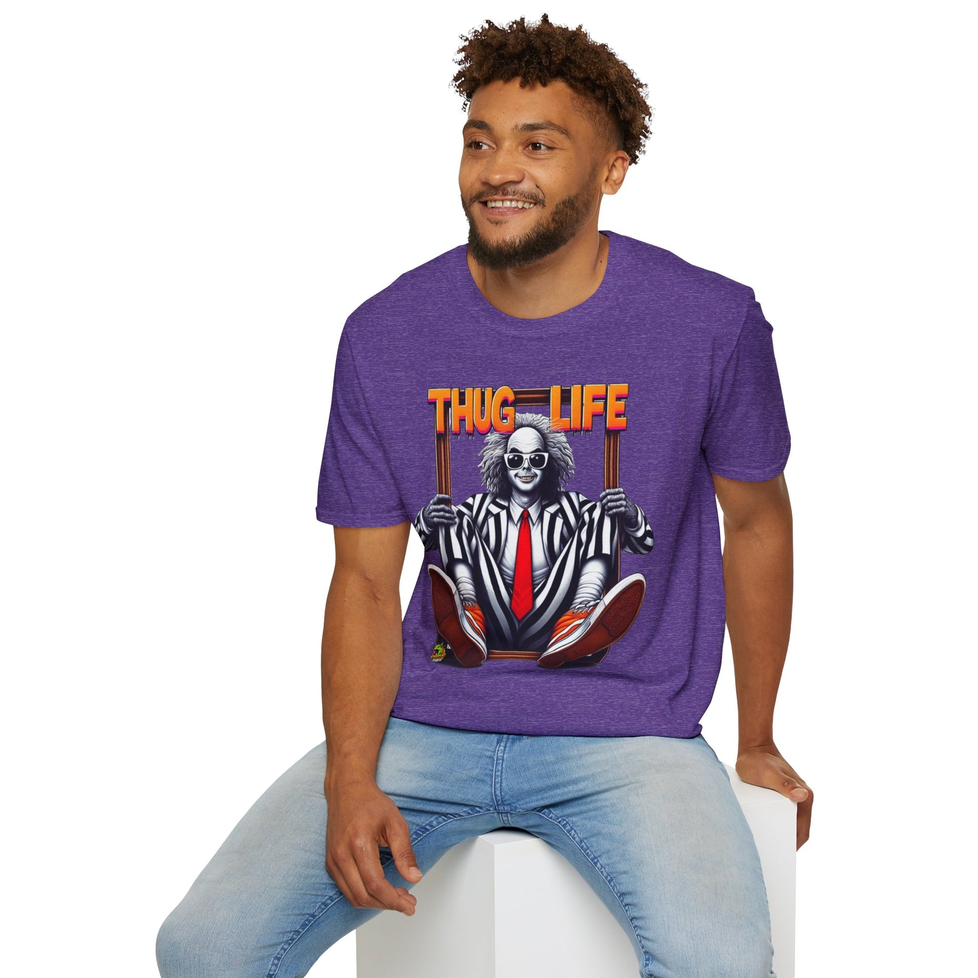 exclusive - Beetlejuice Shirt | Thug Life Inspired T-Shirt | Classic Halloween Beetlejuice Tee - premium material. limited stock. Order yours now and stand out with this exclusive piece!