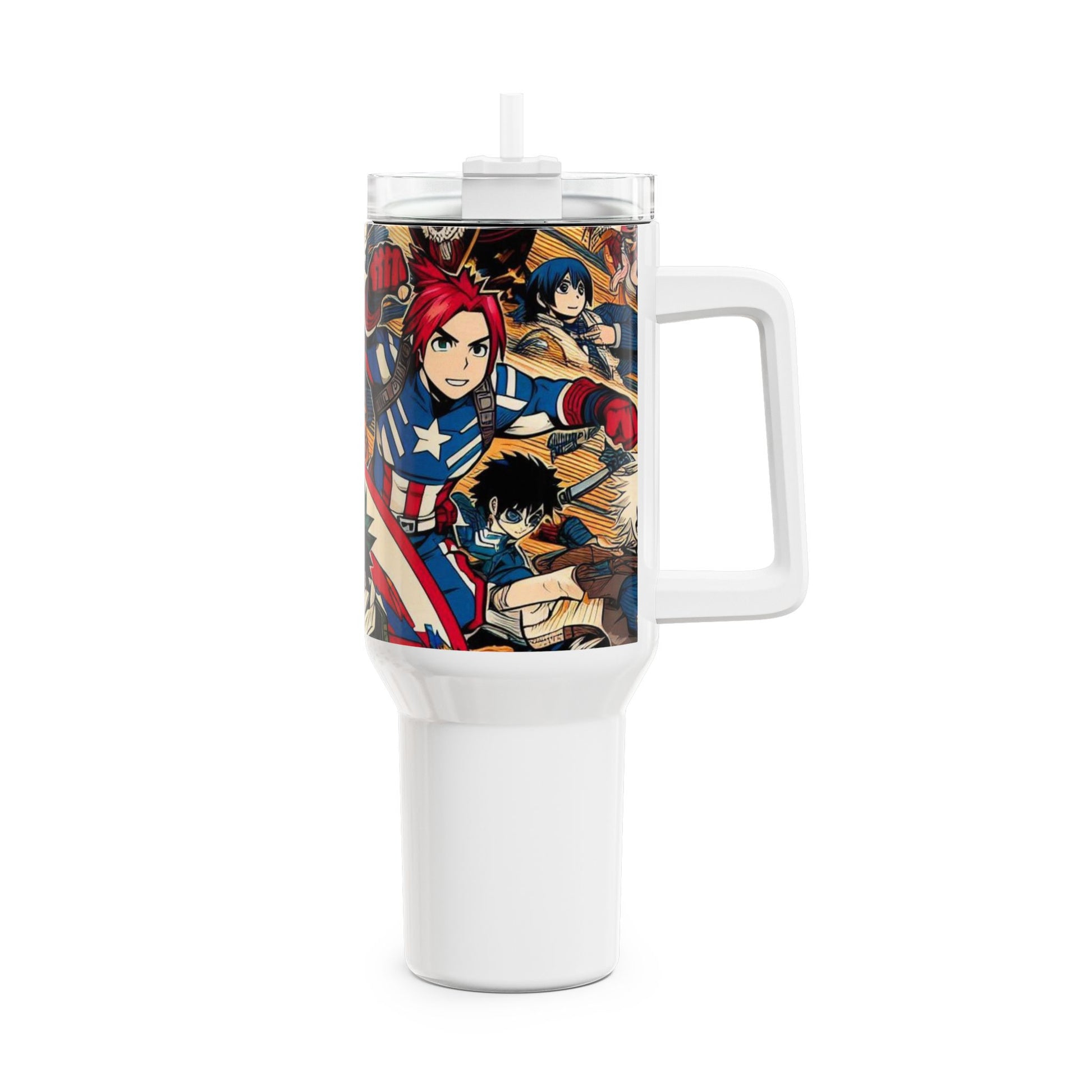 Cartoon - Stanley cup | Geek and Gamer Drinkware | Colorful Anime and Cartoon Tumbler - premium material. perfect gift idea. Order yours now and stand out with this exclusive piece!