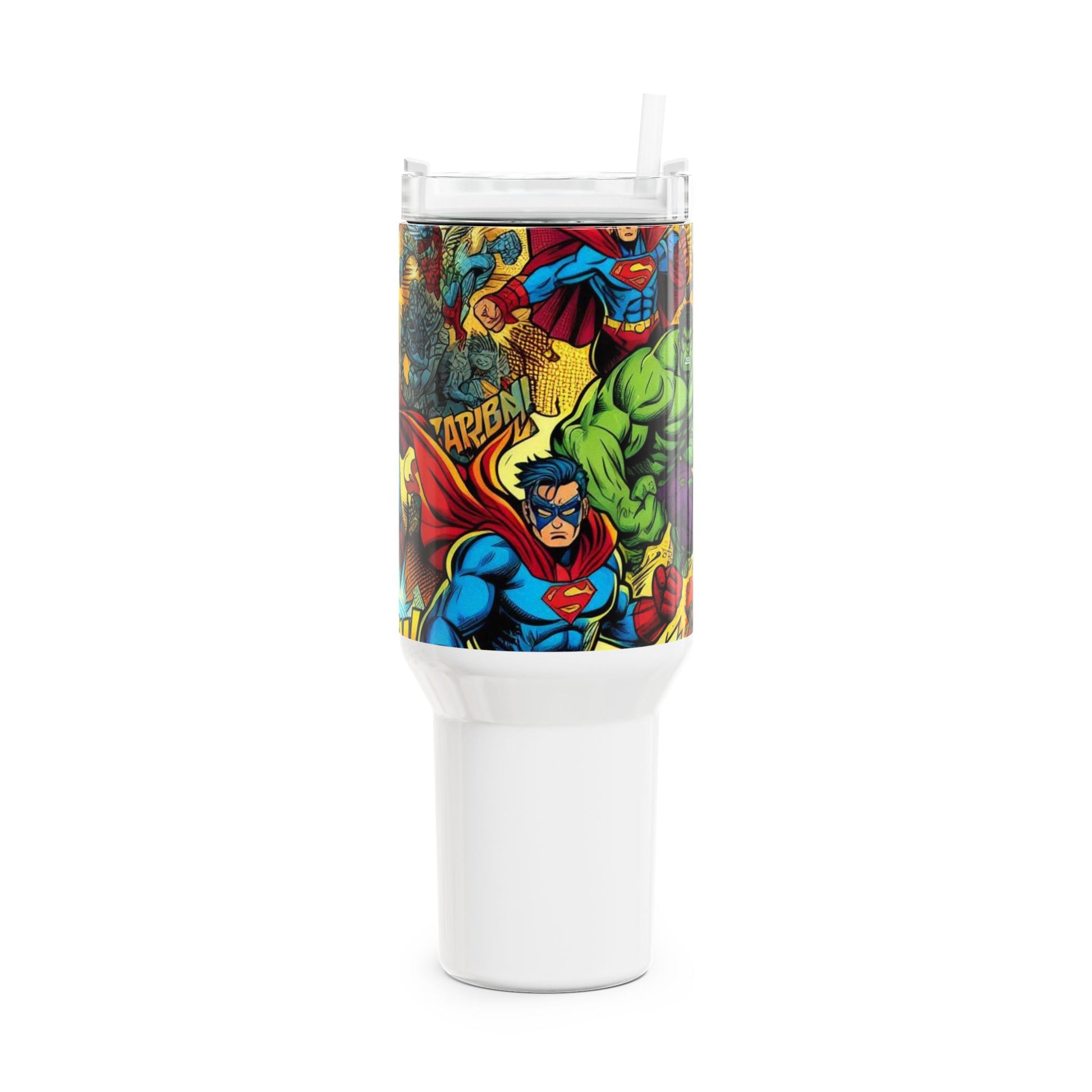 Stanley Comics Themed Tumbler | Colorful Geek Drinkware for Anime and Cartoon Fans - High Quality Image