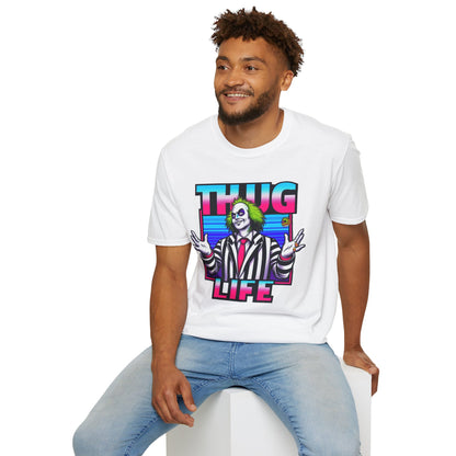 Shirt - Beetlejuice Shirt | Spooky Thug Life Tee | Halloween Beetlejuice Graphic Shirt for Men & Women - premium material. perfect gift idea. Order yours now and stand out with this exclusive piece!