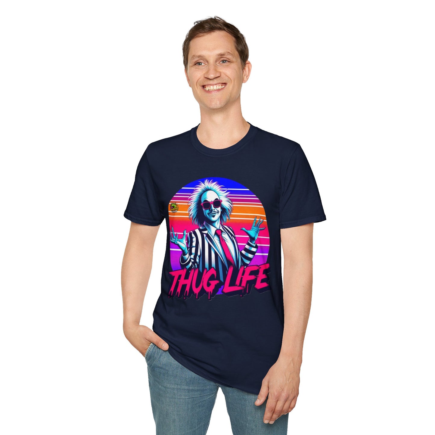 Life - Beetlejuice Shirt | Thug Life Halloween Tee | Classic Beetlejuice Graphic Shirt - custom-made. limited stock. Order yours now and stand out with this exclusive piece!