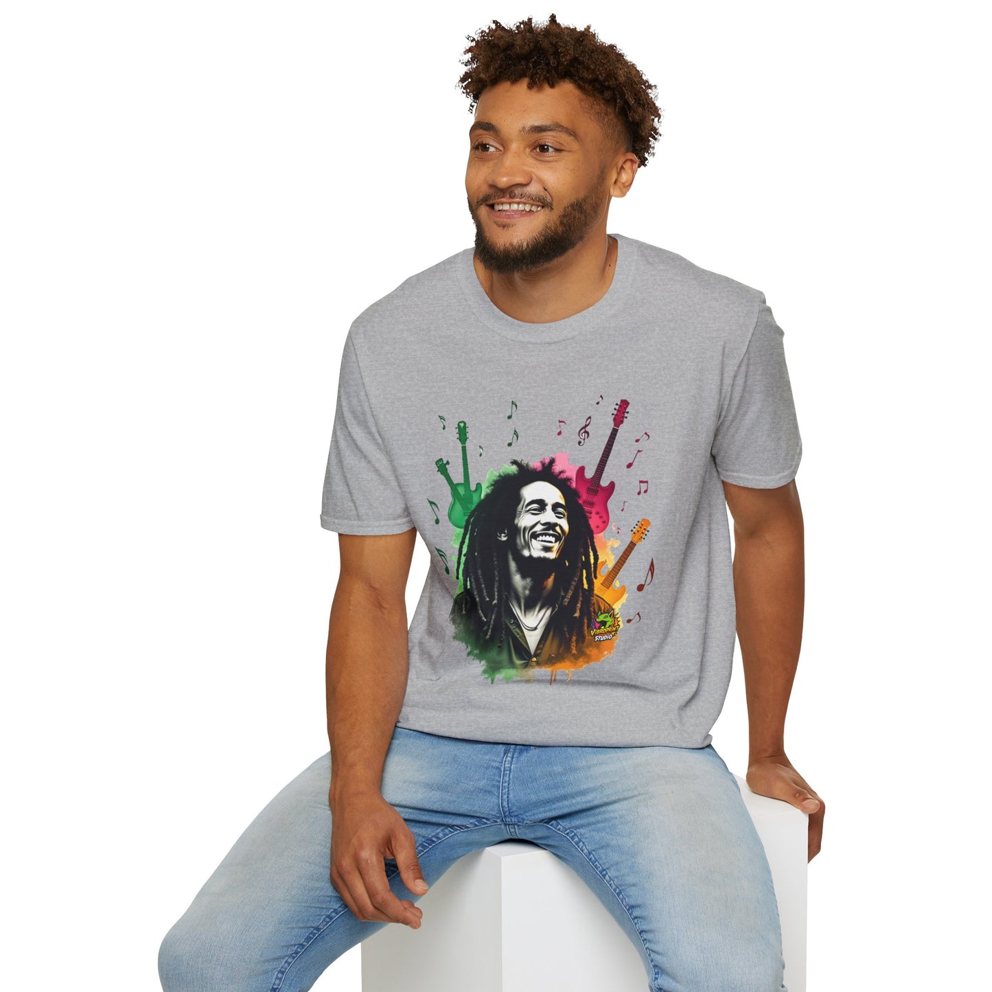 Bob Marley T-Shirt - Reggae Icon - VibroPrint Studio