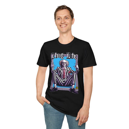 | - Beetlejuice Shirt | Halloween Thug Life Tee | Spooky Beetlejuice Graphic Shirt - custom-made. perfect gift idea. Order yours now and stand out with this exclusive piece!