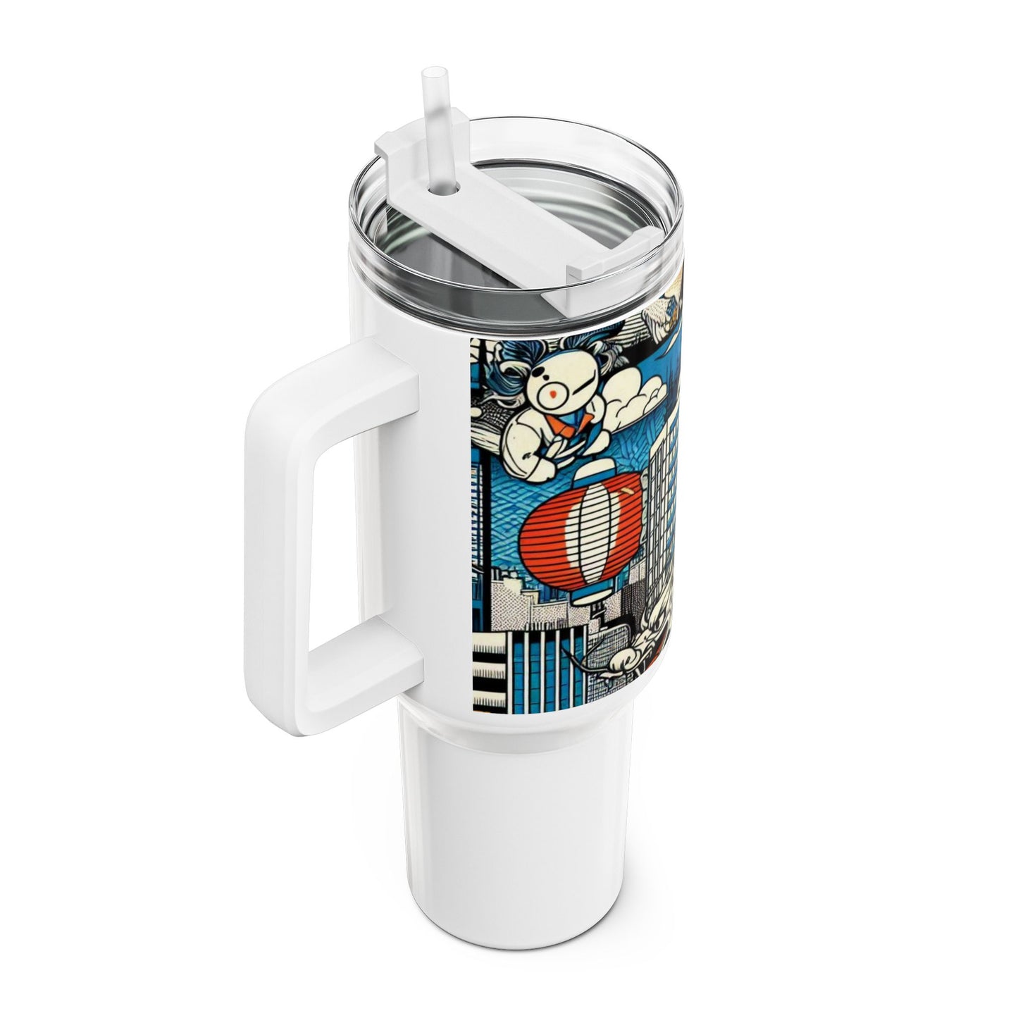 for - Stanley cup | Geeky Cartoon Tumbler for Anime Fans | Colorful Drinkware - premium material. perfect gift idea. Order yours now and stand out with this exclusive piece!