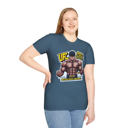 UFC T Shirt | Unleash Fierce Confidence | Motivational UFC Tee with Baki Anime Elements