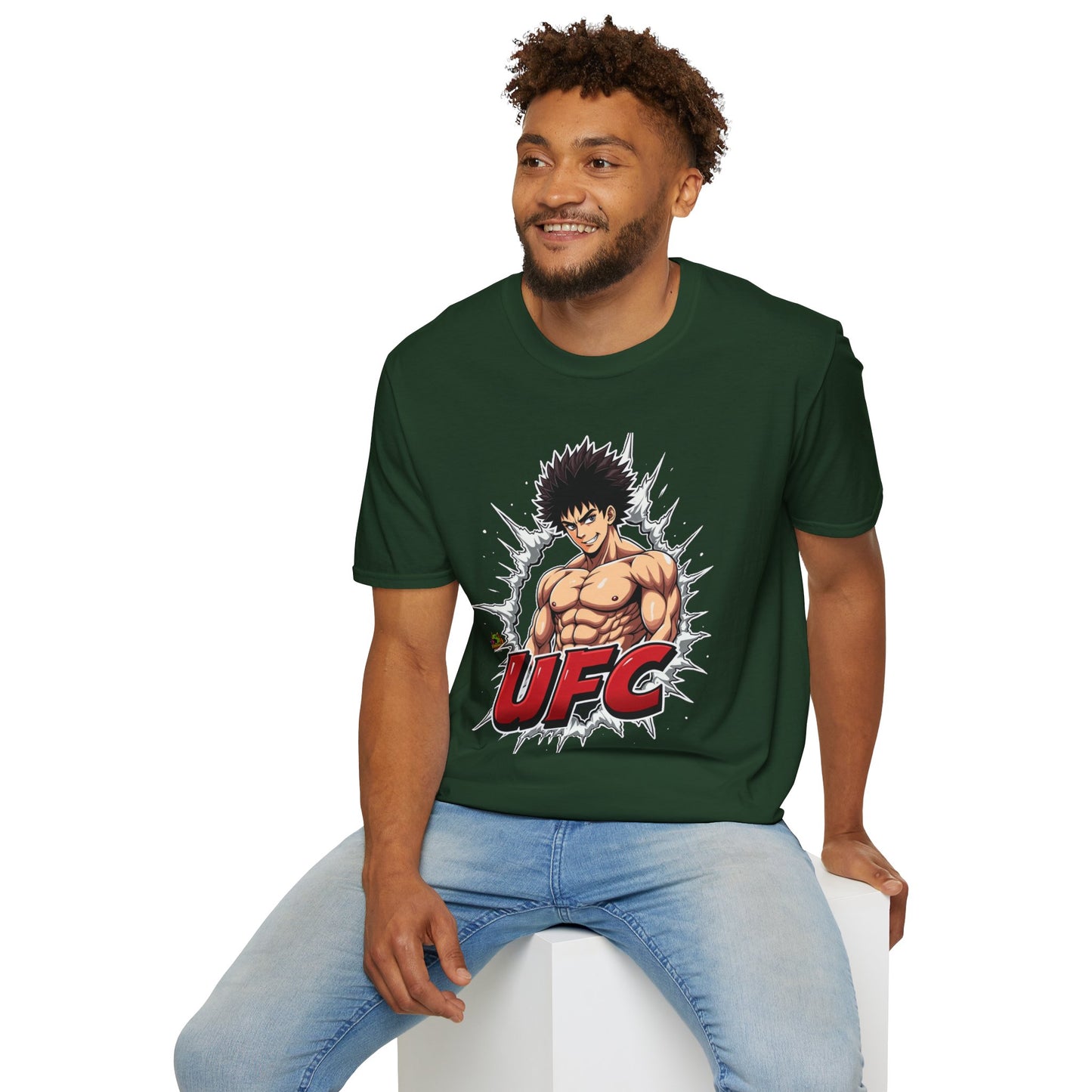 UFC T Shirt | Unleash Fierce Confidence | Motivational UFC Tee with Baki Anime Elements