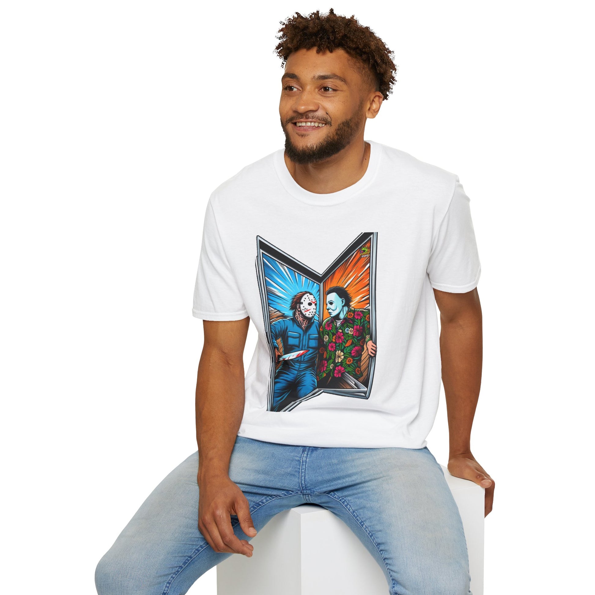 Shirt - Funny Michael Myers Shirt | Jason Voorhees and Michael Halloween Tee - custom-made. limited stock. Order yours now and stand out with this exclusive piece!