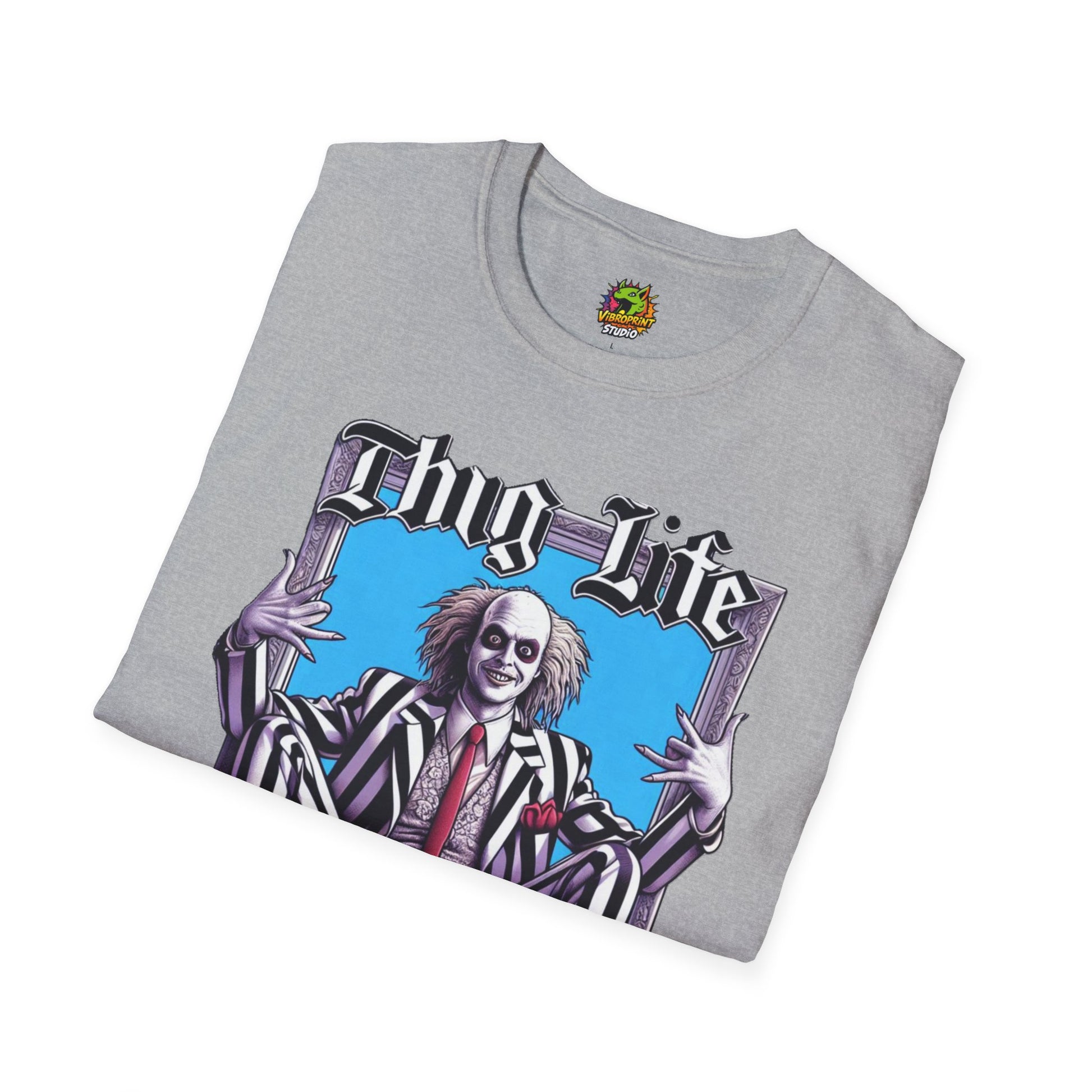 high-quality - Beetlejuice Shirt | Halloween Thug Life Tee | Spooky Beetlejuice Graphic Shirt - premium material. limited stock. Order yours now and stand out with this exclusive piece!