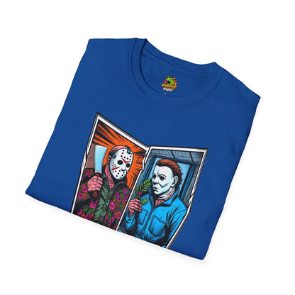 Shirt - Jason Voorhees & Michael Myers Shirt | Funny Halloween Horror Tee - premium material. limited stock. Order yours now and stand out with this exclusive piece!