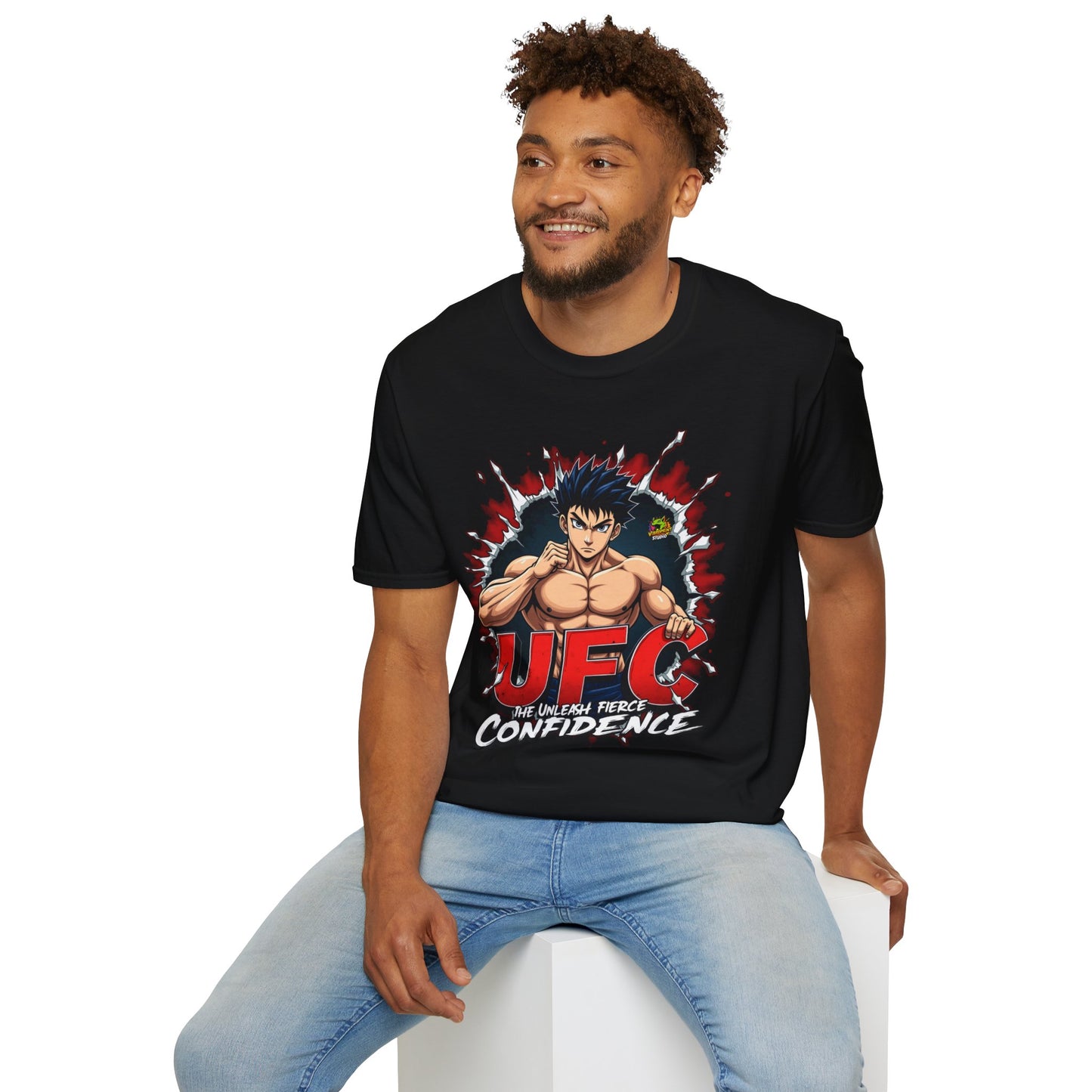 Tee - UFC T Shirt | Unleash Fierce Confidence | UFC Tee Inspired by Baki Anime for Fitness Enthusiasts - custom-made. perfect gift idea. Order yours now and stand out with this exclusive piece!