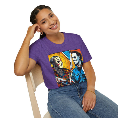 product - Jason & Michael Halloween Shirt | Funny Vintage Horror Tee - premium material. perfect gift idea. Order yours now and stand out with this exclusive piece!