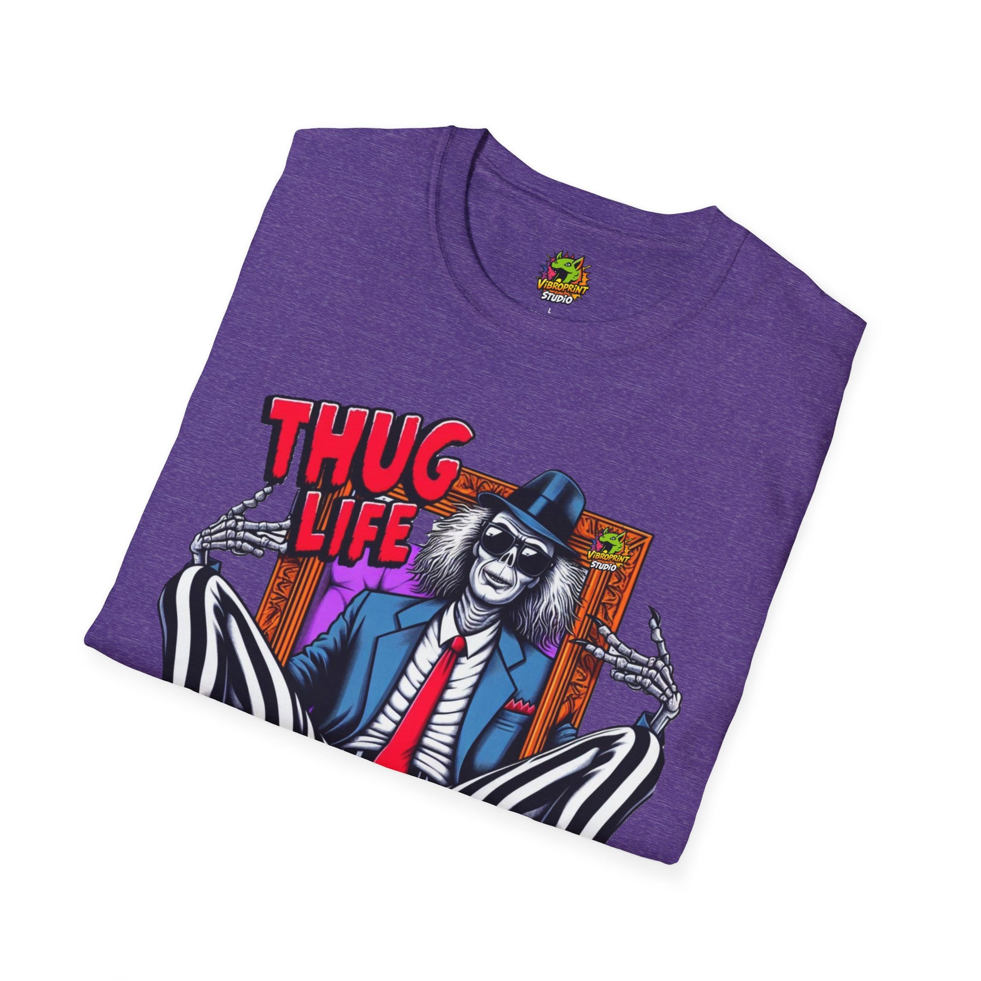 Tee - Beetlejuice Shirt | Thug Life Halloween Tee | Classic Beetlejuice T-Shirt for Fans - premium material. limited stock. Order yours now and stand out with this exclusive piece!