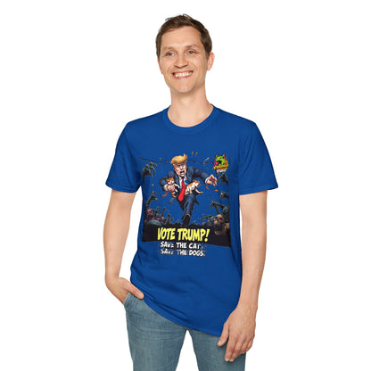 Humor - They're Eating the Dogs Shirt | Political Humor Tee | Trump Election Meme Graphic Shirt - premium material. limited stock. Order yours now and stand out with this exclusive piece!