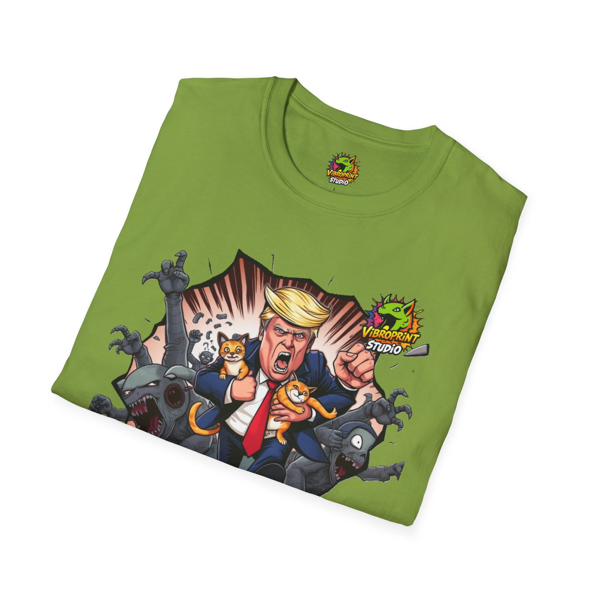 Tee - They're Eating the Dogs Tee | Trump Election Satire Shirt | Funny Political Graphic Tee - premium material. limited stock. Order yours now and stand out with this exclusive piece!