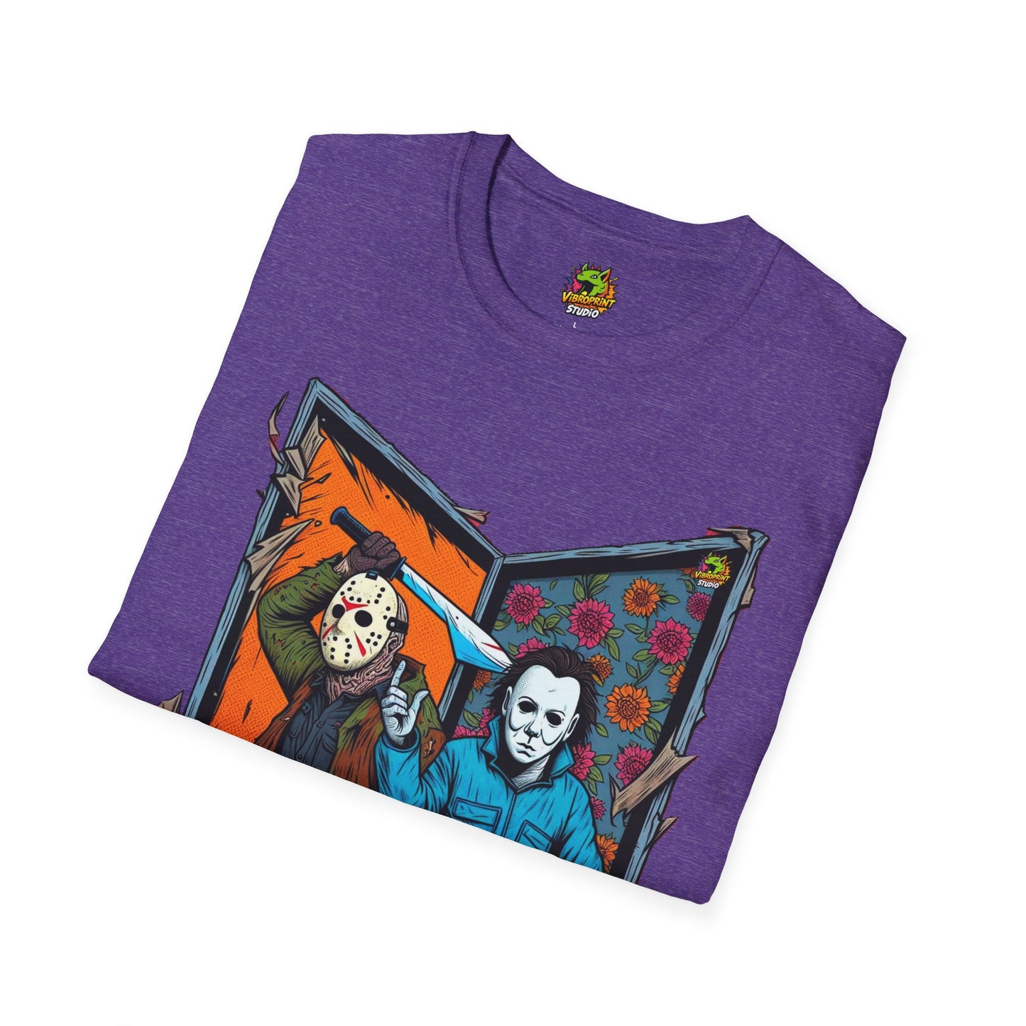 product - Jason Voorhees & Michael Myers T-Shirt | Funny Horror Tee - custom-made. perfect gift idea. Order yours now and stand out with this exclusive piece!