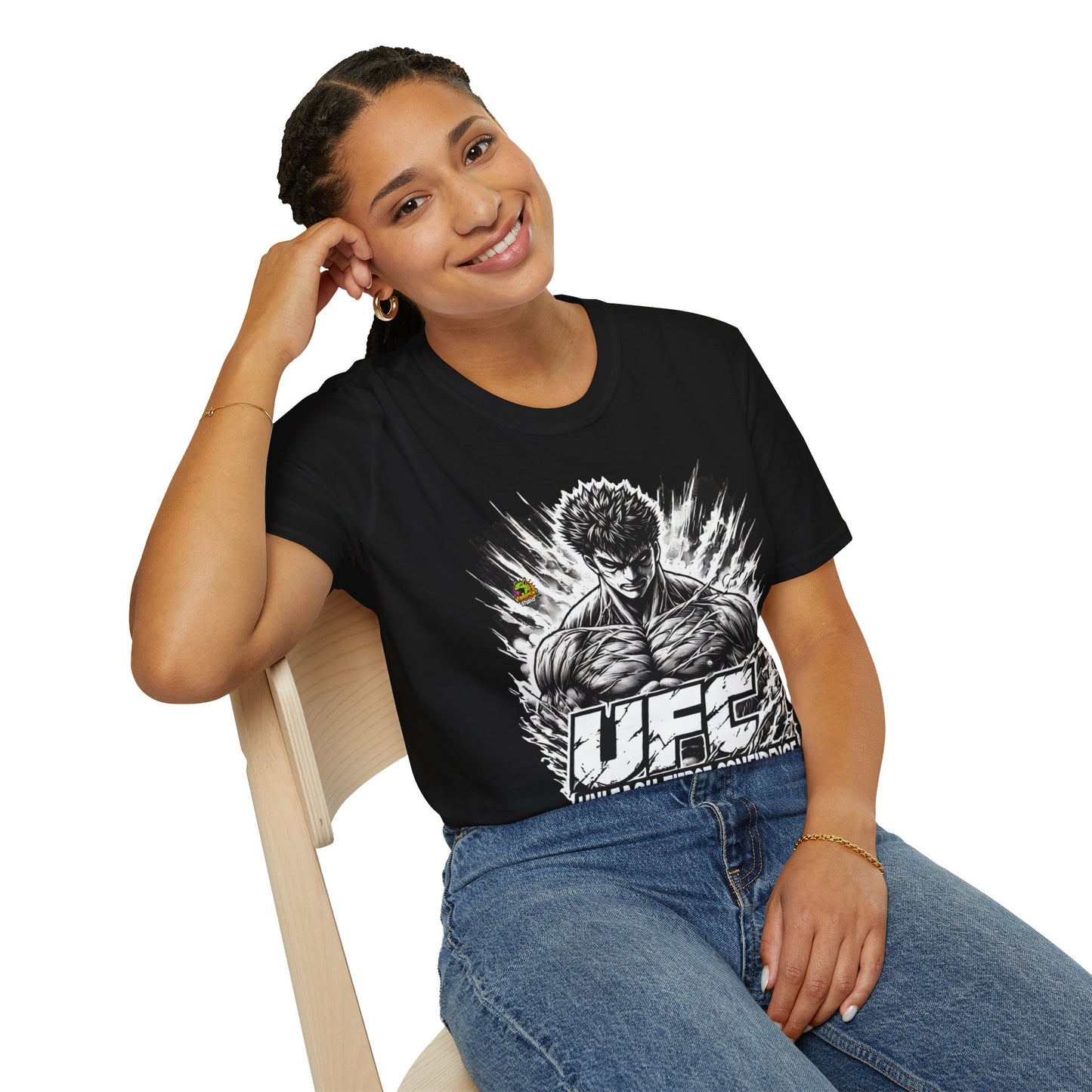 Anime - UFC T Shirt | Unleash Fierce Confidence | UFC Tee with Baki Anime T Shirt Motivation - custom-made. perfect gift idea. Order yours now and stand out with this exclusive piece!