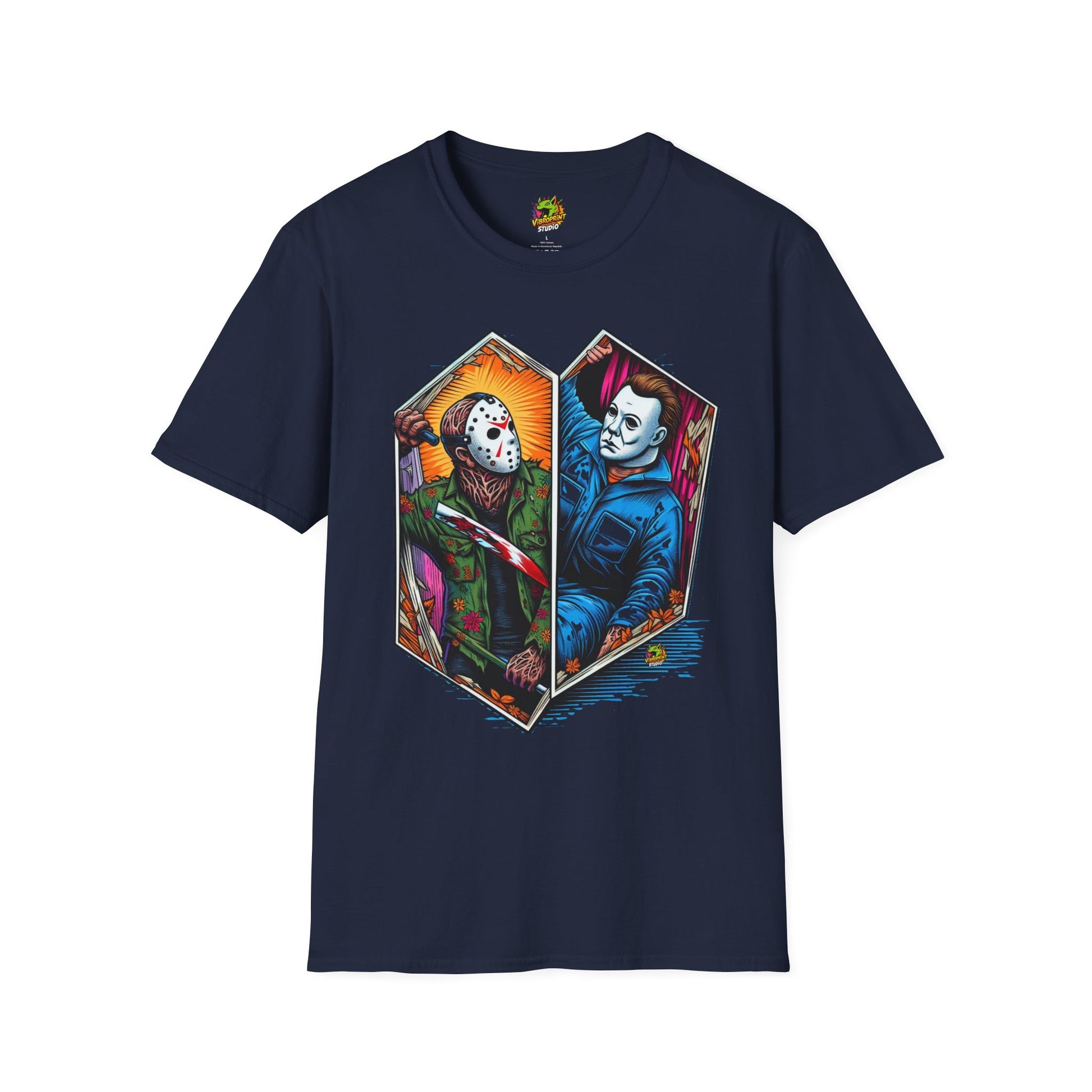 Jason - Jason & Michael Funny Halloween T-Shirt | Michael Myers Vintage Tee - premium material. limited stock. Order yours now and stand out with this exclusive piece!