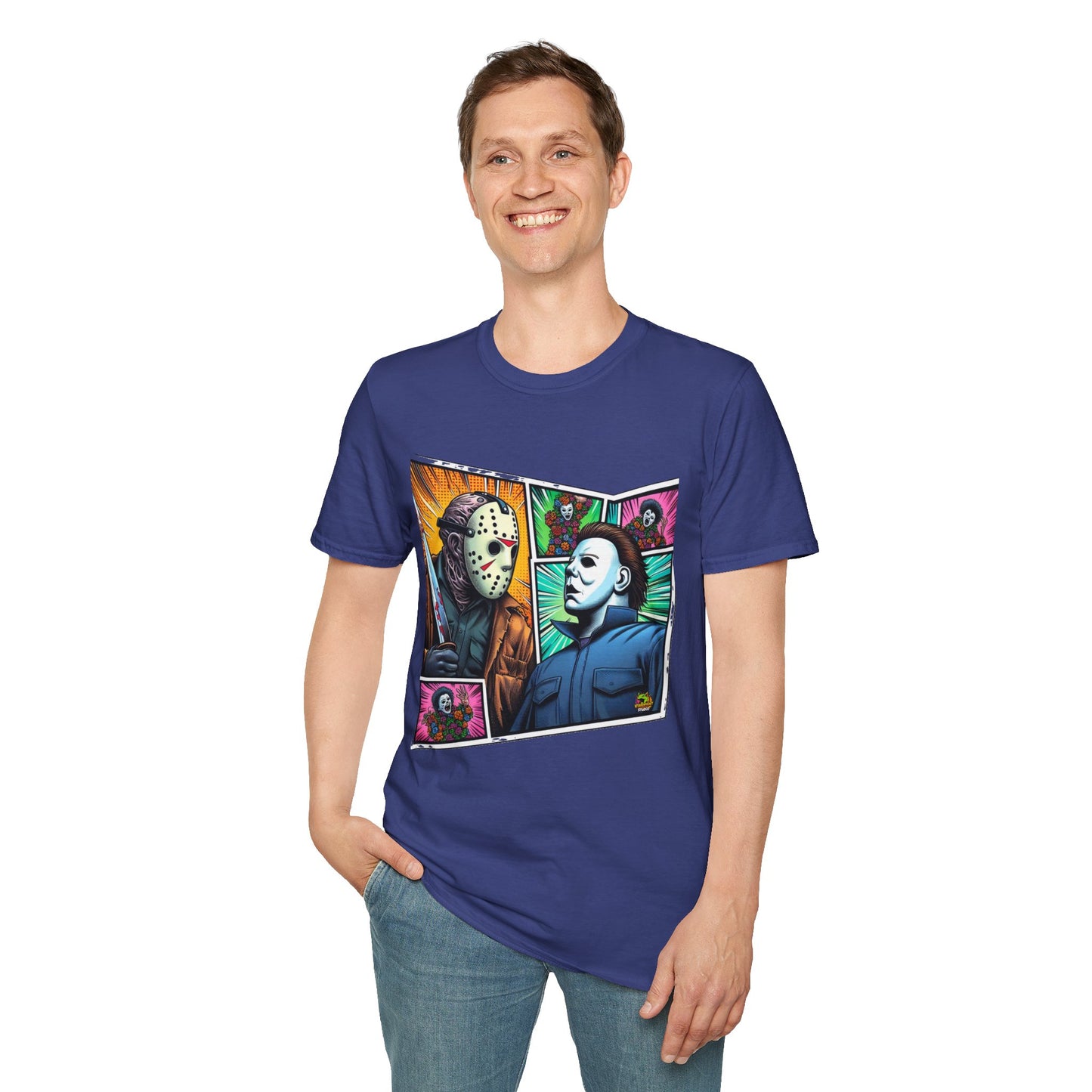 Shirt - Jason Voorhees & Michael Myers Shirt | Funny Vintage Halloween Tee - custom-made. limited stock. Order yours now and stand out with this exclusive piece!