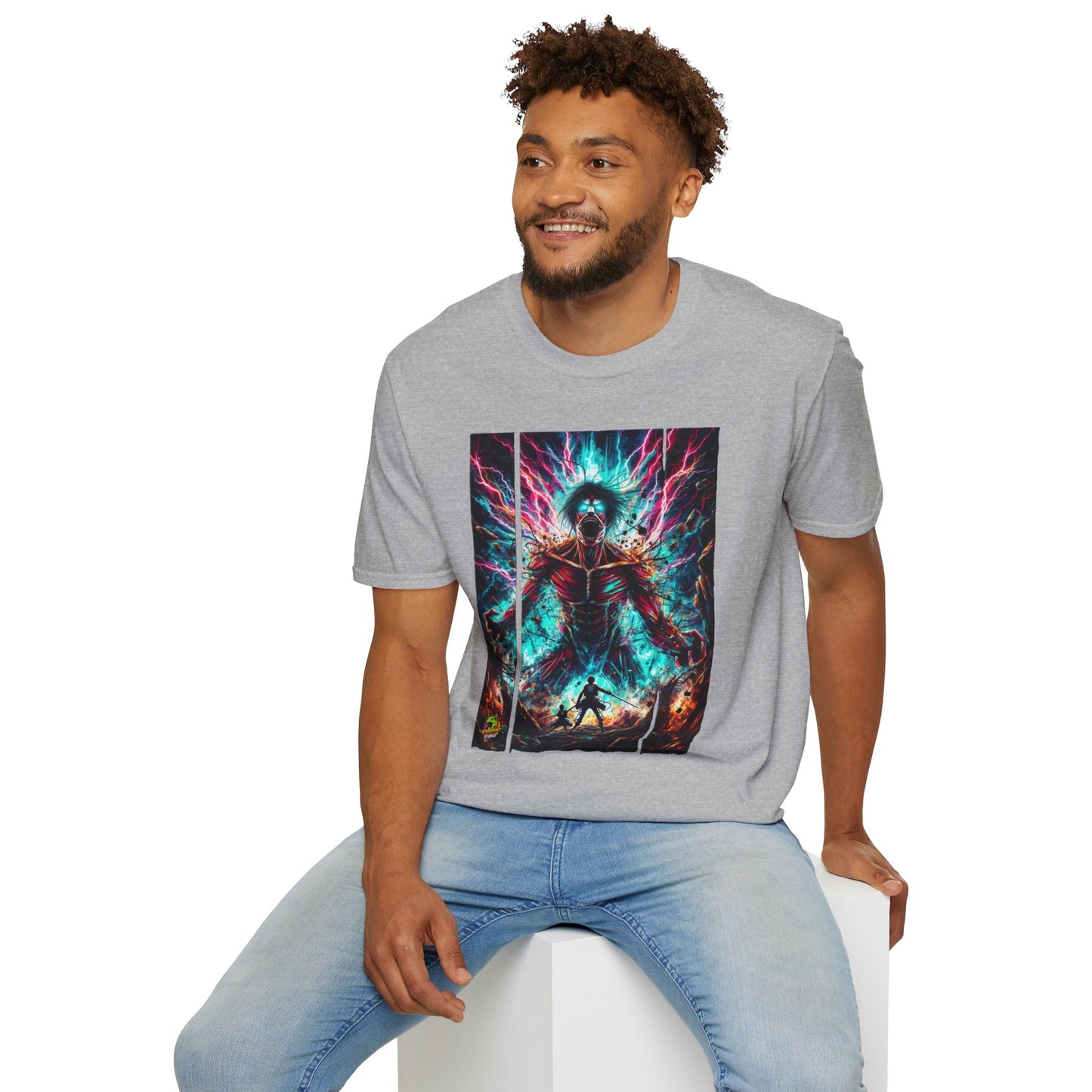 on - Eren Yeager Titan’s Rampage Tee | Attack on Titan Shirt | Shingeki no - custom-made. limited stock. Order yours now and stand out with this exclusive piece!