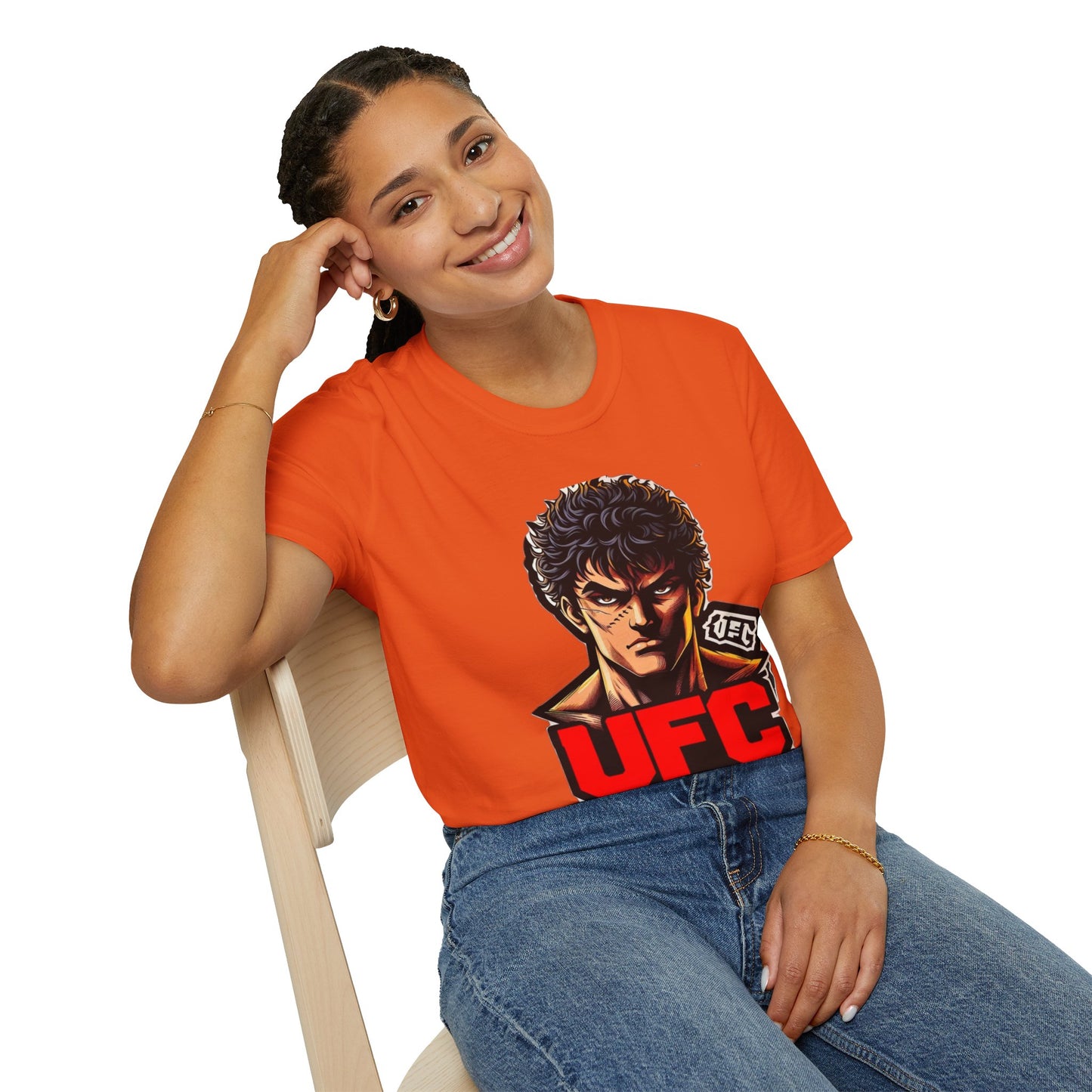 UFC T Shirt | Unleash Fierce Confidence | Motivational UFC Tee with Baki Anime Elements