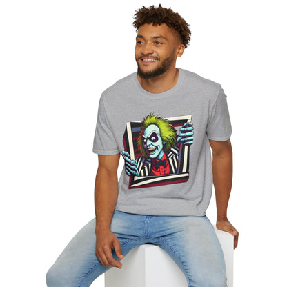 high-quality - Beetlejuice Shirt | Retro Halloween Graphic Tee | Classic Beetlejuice Movie Style | Funny and Spooky T-Shirt for Adults - custom-made. perfect gift idea. Order yours now and stand out with this exclusive piece!