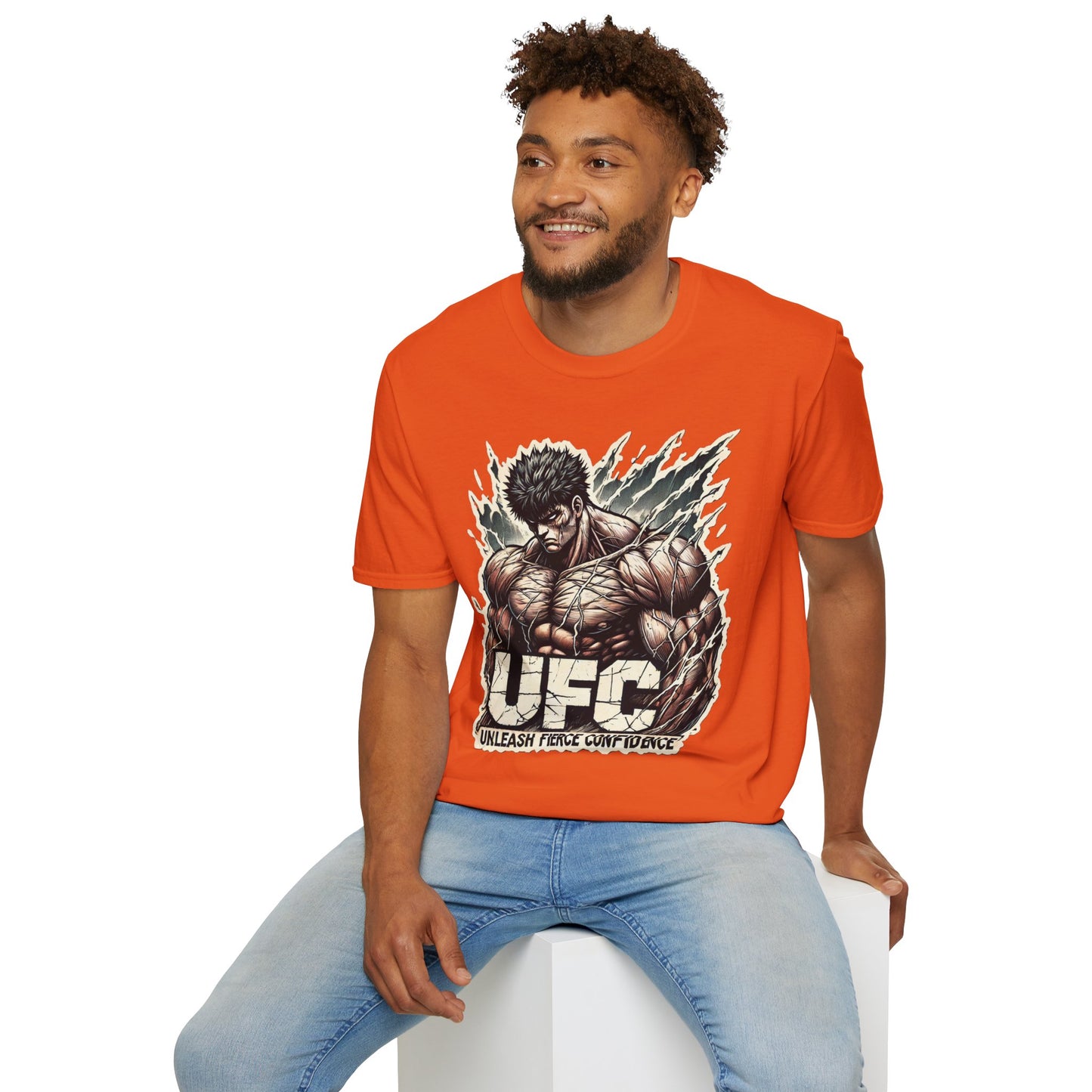 UFC T Shirt | Unleash Fierce Confidence | Motivational UFC Tee with Baki Anime Influence