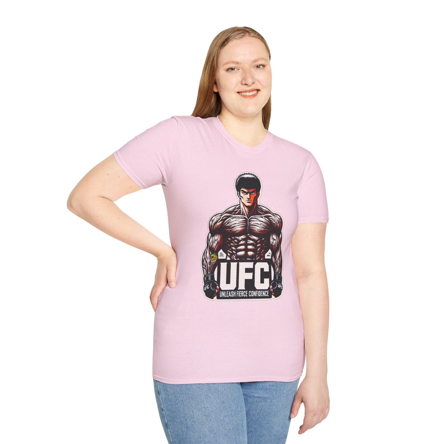 UFC T Shirt | Unleash Fierce Confidence | UFC Tee with Baki Anime Inspiration for Athletes